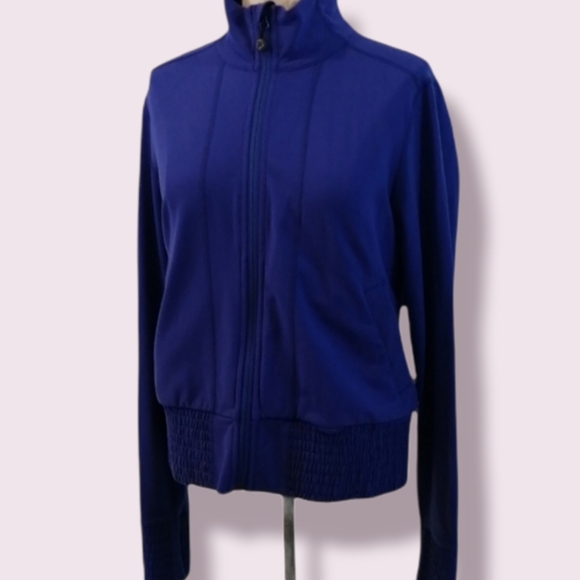 Lululemon Blue Da Bomber Zip Front Jacket Me… - Picture 2 of 13